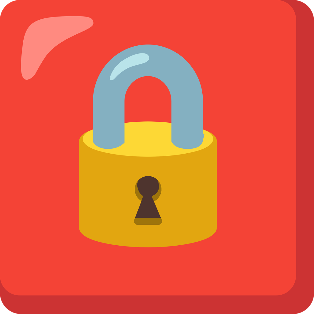 Illustration of a padlock representing cybersecurity
