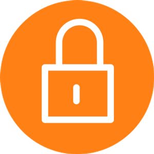 Endpoint security padlock icon