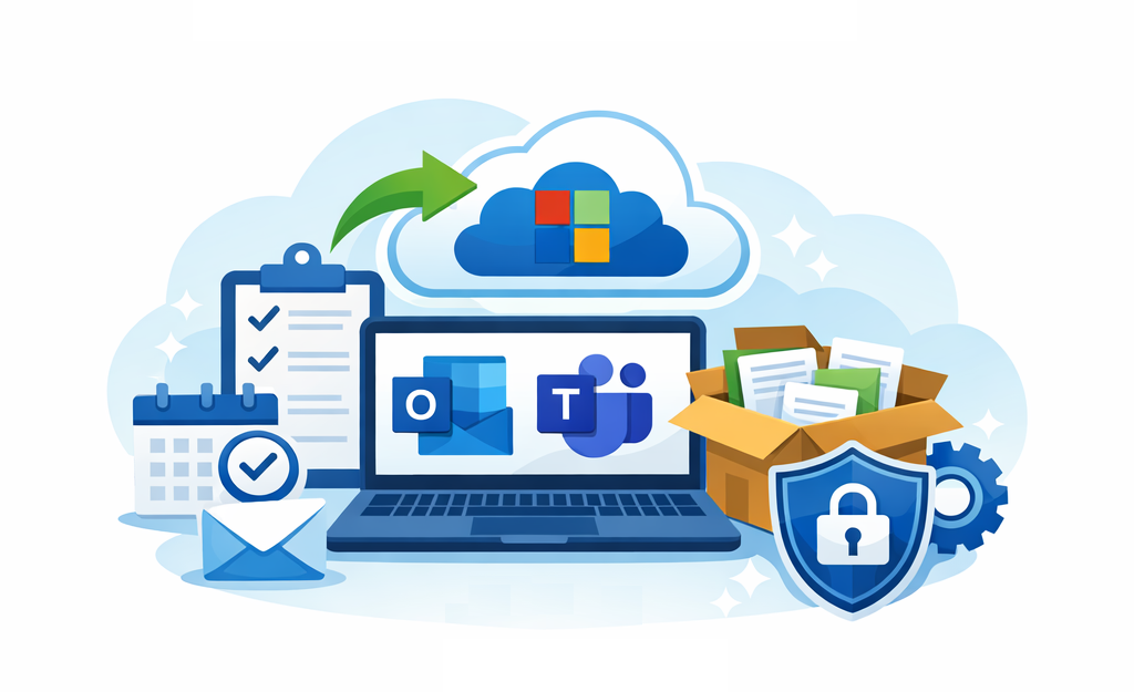 Microsoft 365 migration services for business email, files and collaboration